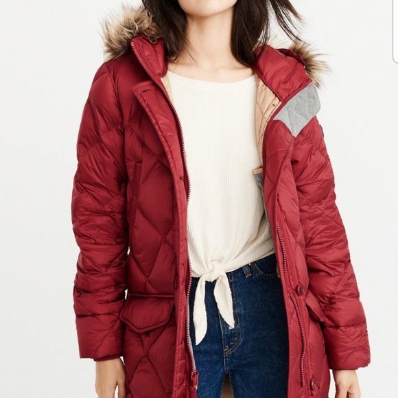 abercrombie down filled parka